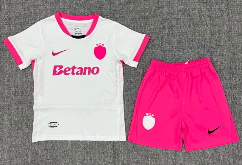 2025/2026 Sporting Lisbon Red October Football Jersey Shirt 1:1 Kids Size