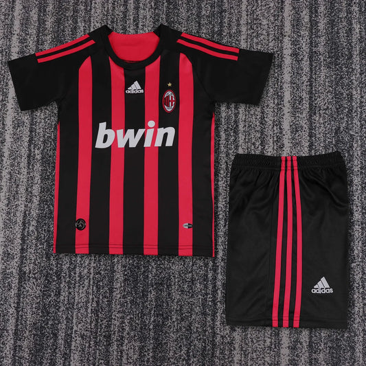 2008-2009 Retro AC Milan Home Football Shirt 1:1 Kids Size
