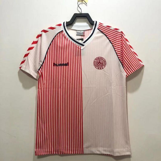 1986 Retro Denmark National Team Away Football Shirt 1:1