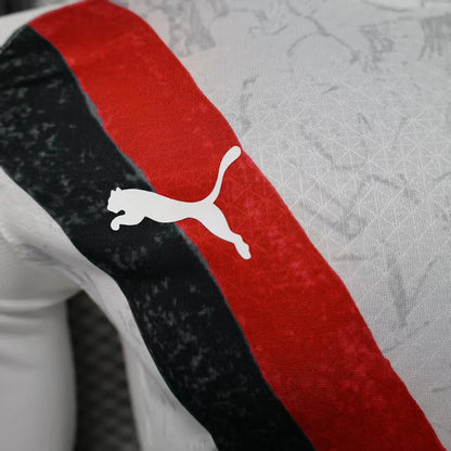 2025/2026 Long Sleeve Player Version Manchester City KidSuper Joint Edition White Football Shirt 1:1