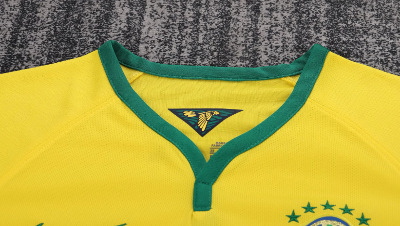 2014 Retro Brazil Home Football Jersey 1:1 Kids Size
