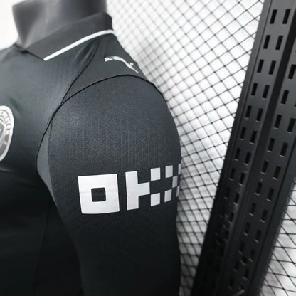 2025/2026 Long Sleeve Player Version Manchester City Away Football Shirt 1:1