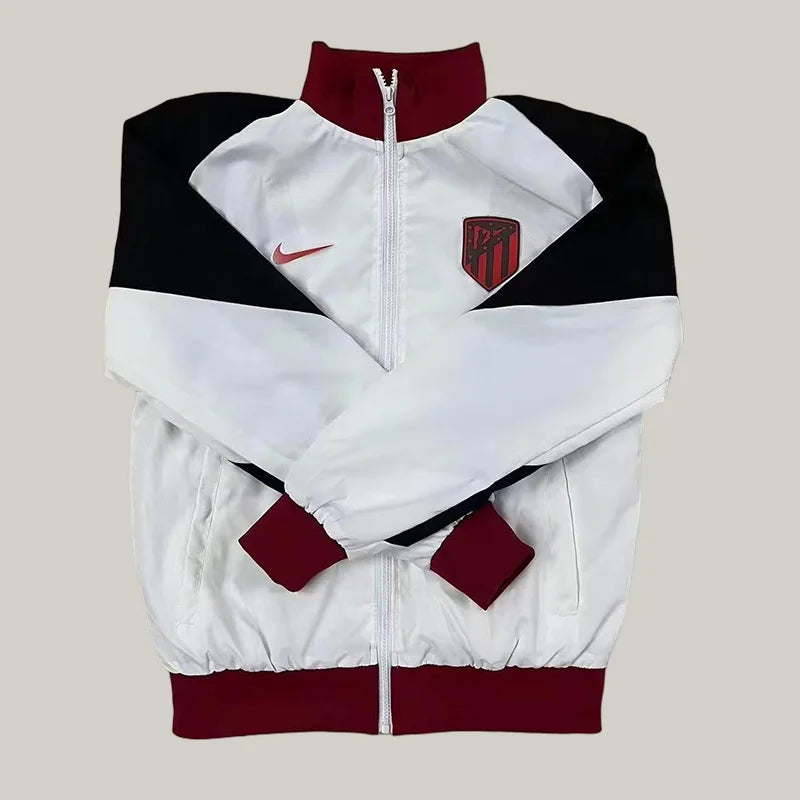 2025 Atletico Madrid Windbreaker Black-White Jersey 1:1