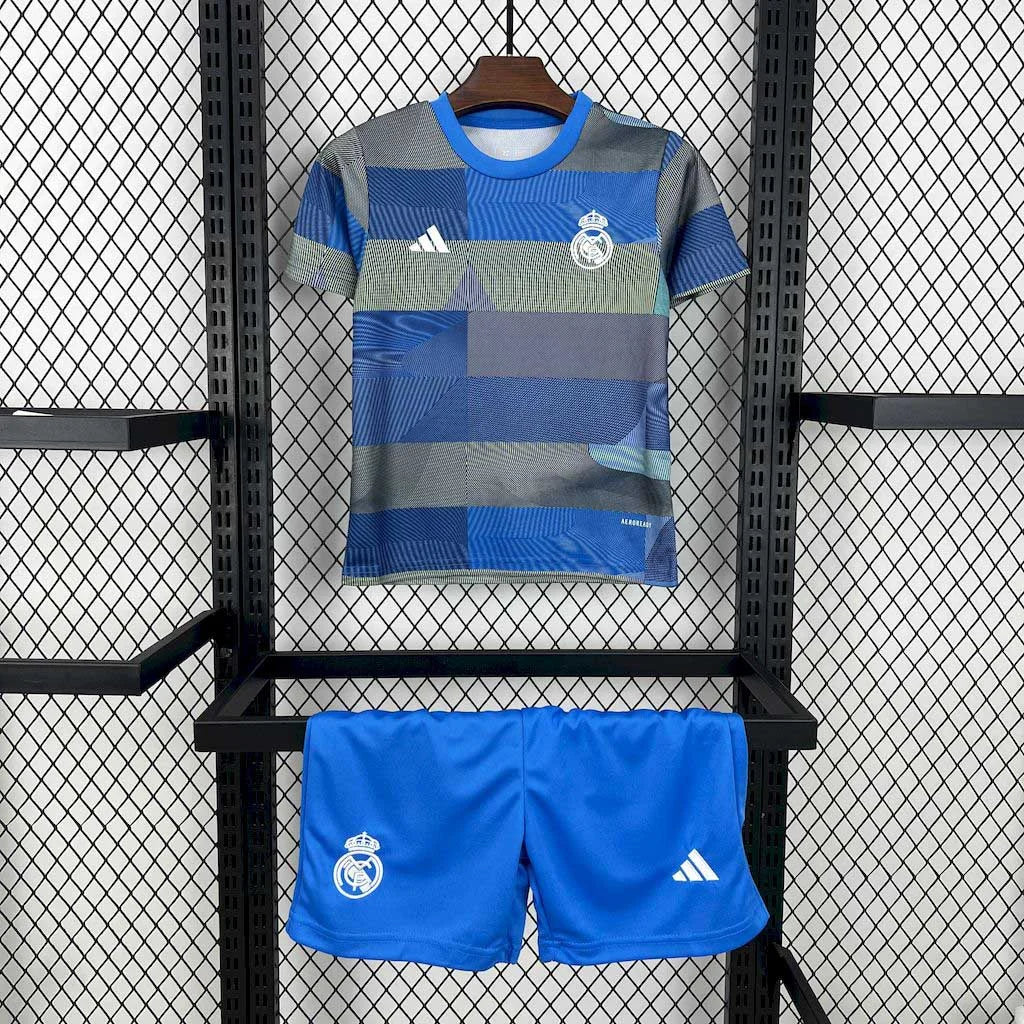 2025/2026 Real Madrid Pre-match training uniforms 01 Football Jersey 1:1 Kids Size