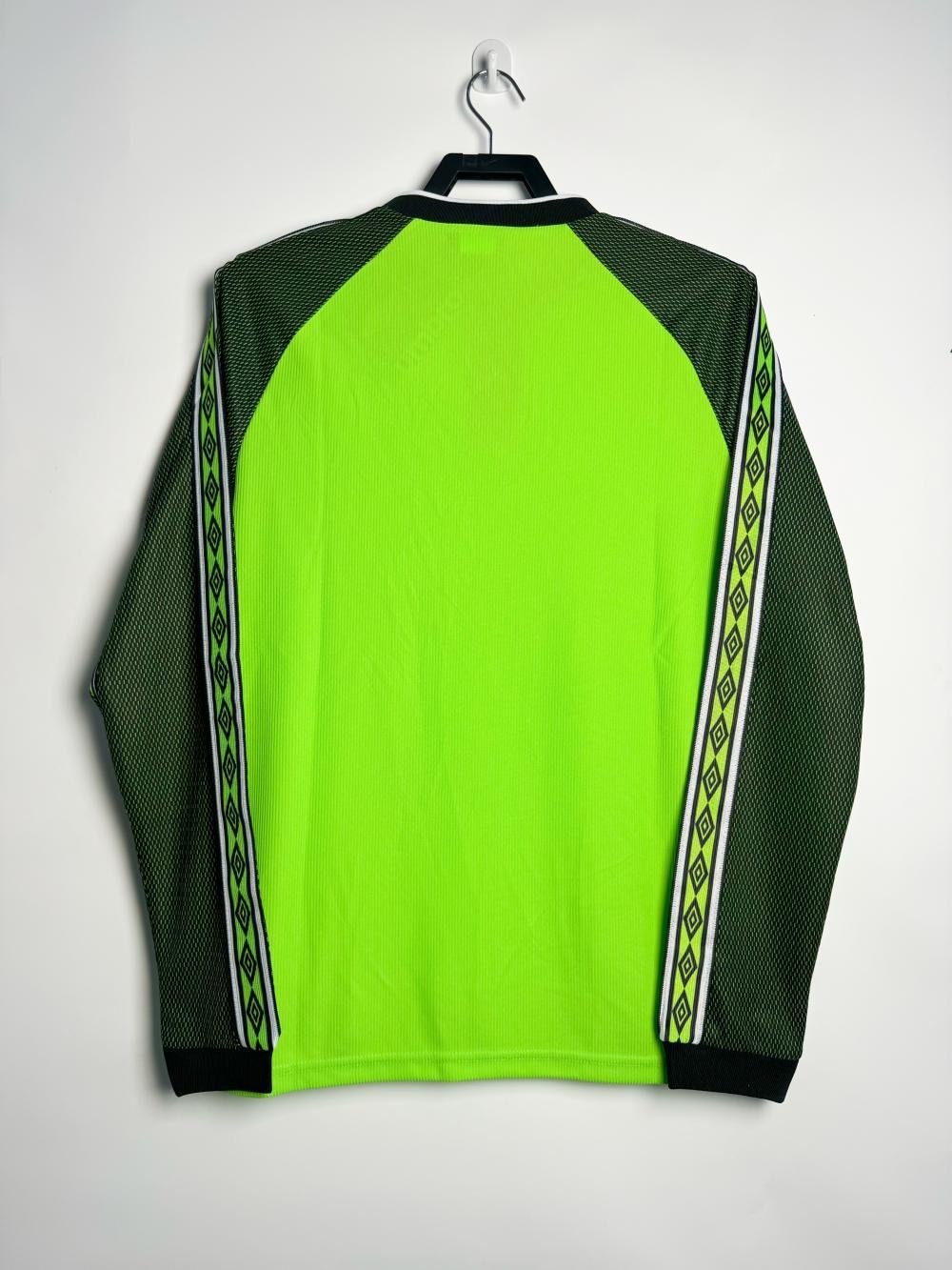 1998-1999 Retro Long Sleeve Manchester United Goalkeeper Football Shirt 1:1