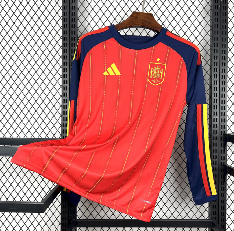 2026 Long Sleeve Spain Home Football Shirt 1:1