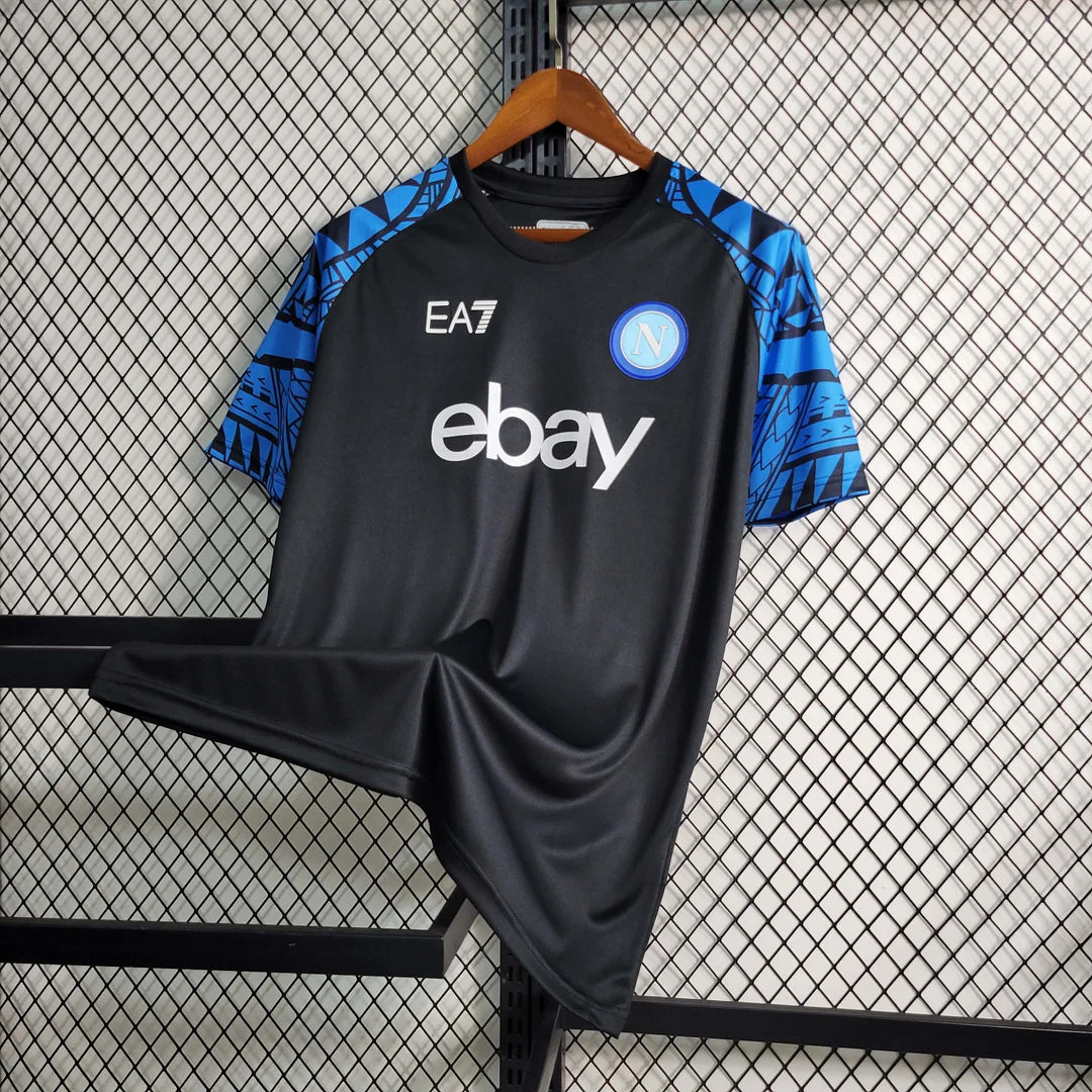 2023/2024 Napoli Training Wear Black Soccer Jersey 1:1