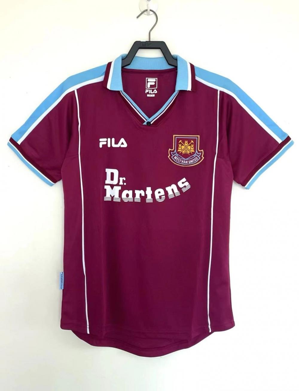 1999-2001 Retro West Ham United Football Shirt Home 1:1