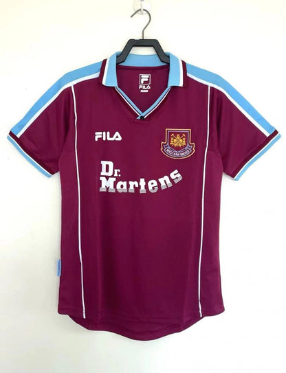 1999-2001 Retro West Ham United Football Shirt Home 1:1