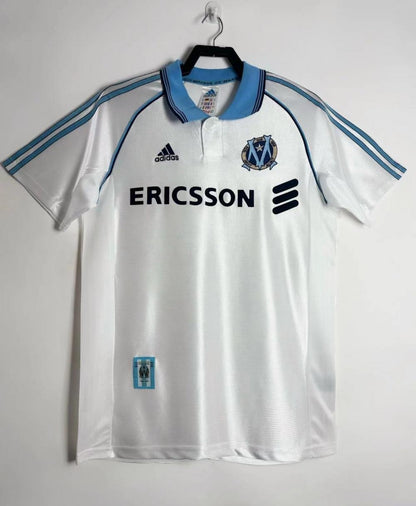 1998-1999 Retro Olympique de Marseille Home Football Jersey 1:1