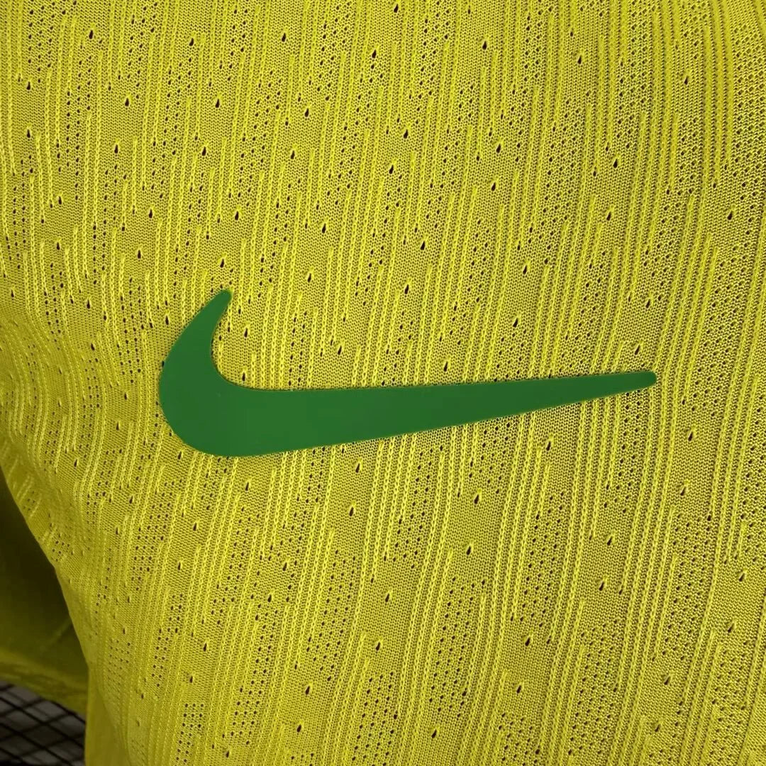 2025/2026 Long sleeves Player Version Brazil Home Football Jersey 1:1