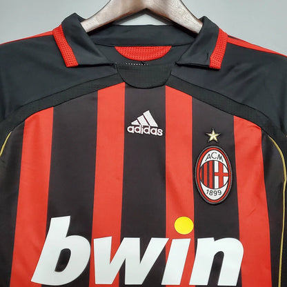 2006/2007 Retro Long Sleeve AC Milan Home Football Shirt 1:1