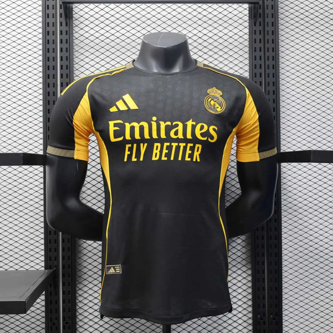 2025/2026 Player Version Real Madrid Special Edition Black and Gold Football Jersey 1:1
