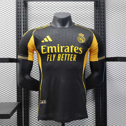 2025/2026 Player Version Real Madrid Special Edition Black and Gold Football Jersey 1:1