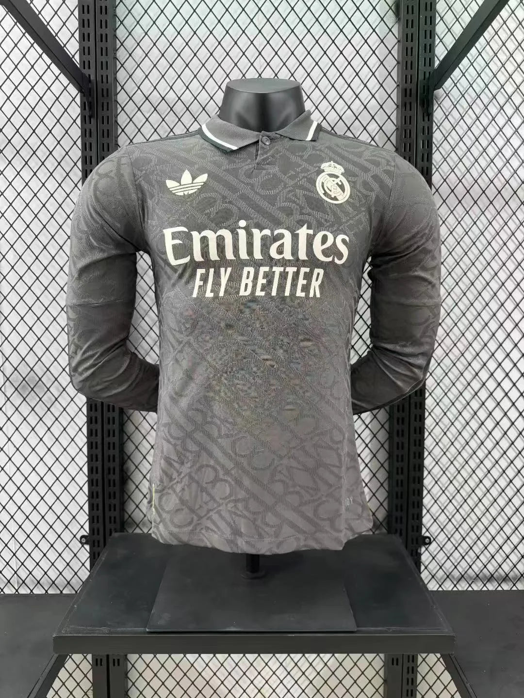 2024/2025 Player Version Real Madrid Third Away Long Sleeve Jersey 1:1