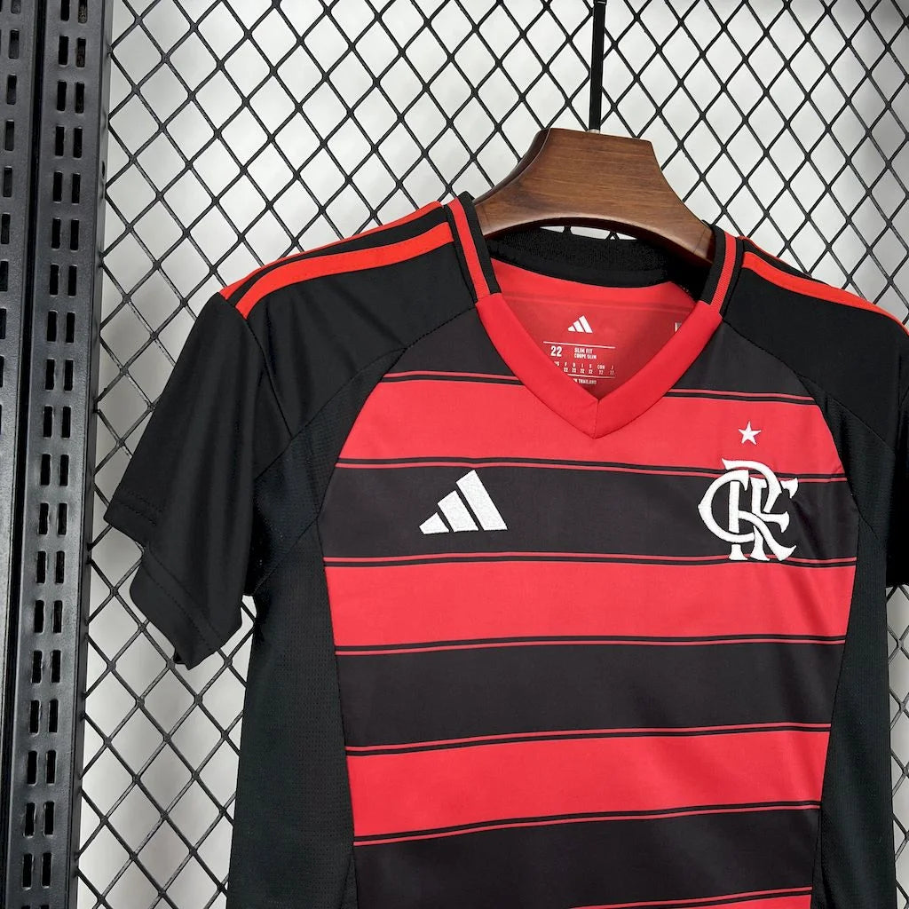 2025/2026 Flamengo Home Football Jersey 1:1 Kids Size