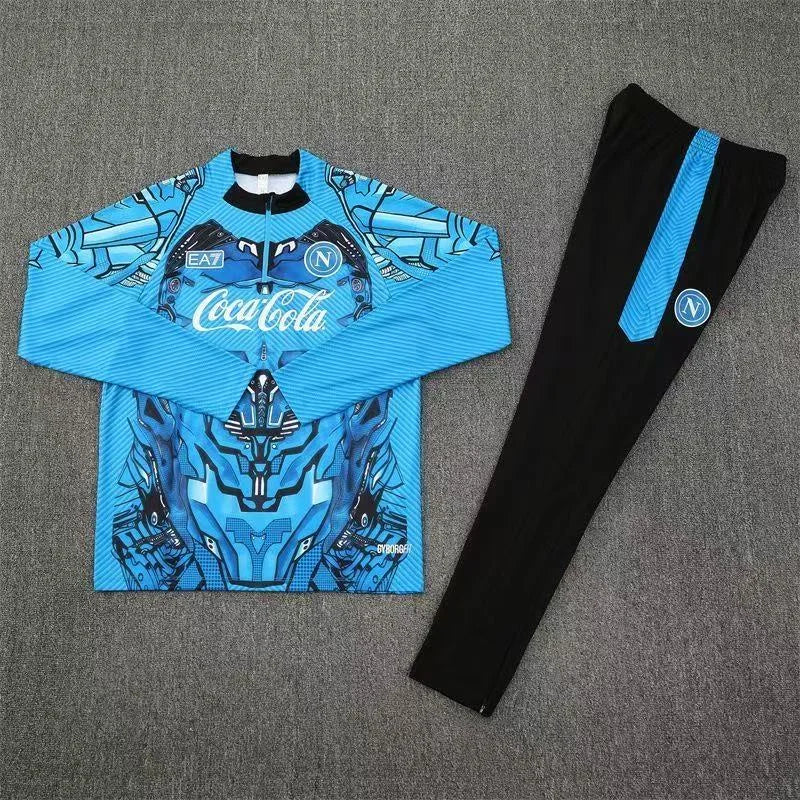 2025/2026 Napoli Half-Pull Training Suit Blue Football Shirt 1:1 Set
