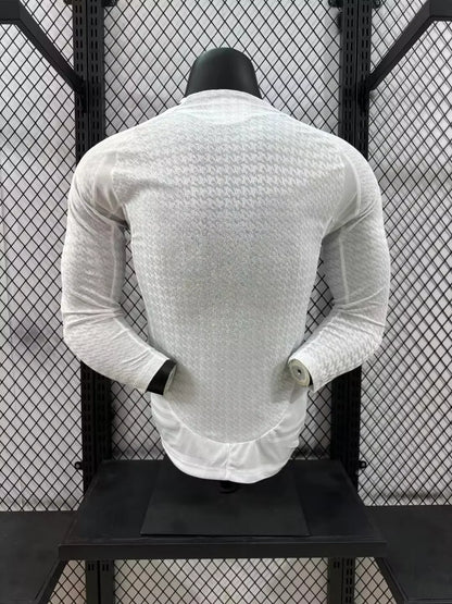 2024/2025 Player Version Real Madrid Home Long Sleeve Jersey 1:1