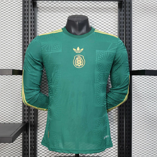2025/2026 Player Version Long Sleeve Mexico National Special Edition Green Football Shirt 1:1
