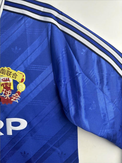 1986/1988 Retro Long Sleeve Manchester United Third Away Football Shirt 1:1