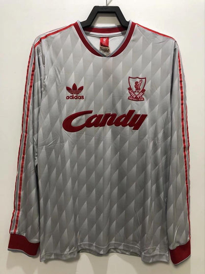 1989/1991 Retro Liverpool Away Football Shirt Long Sleeve 1:1
