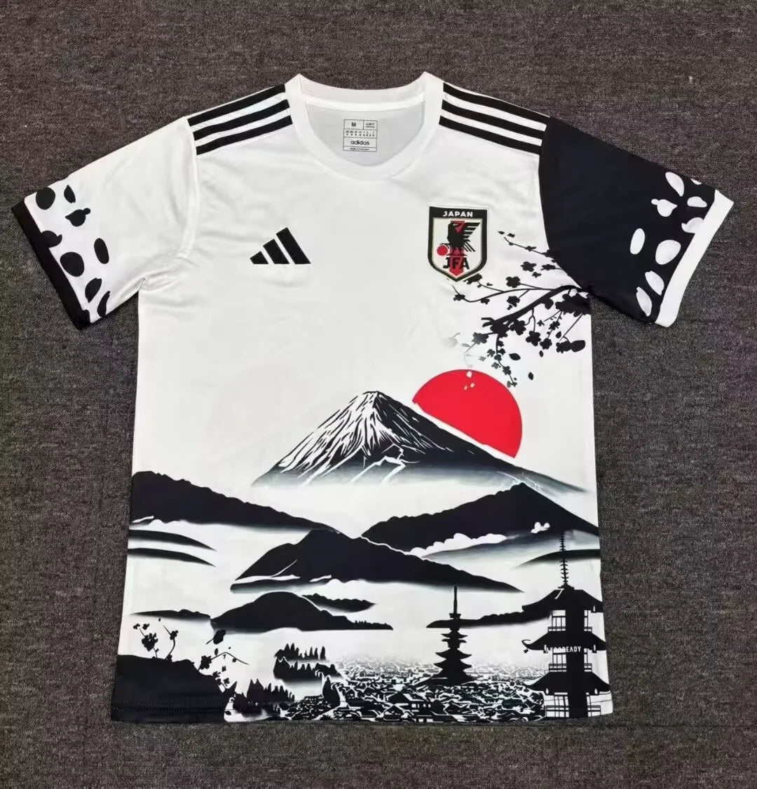 2025/2026 Japan Fuji Tower Black And White Football Jersey 1:1