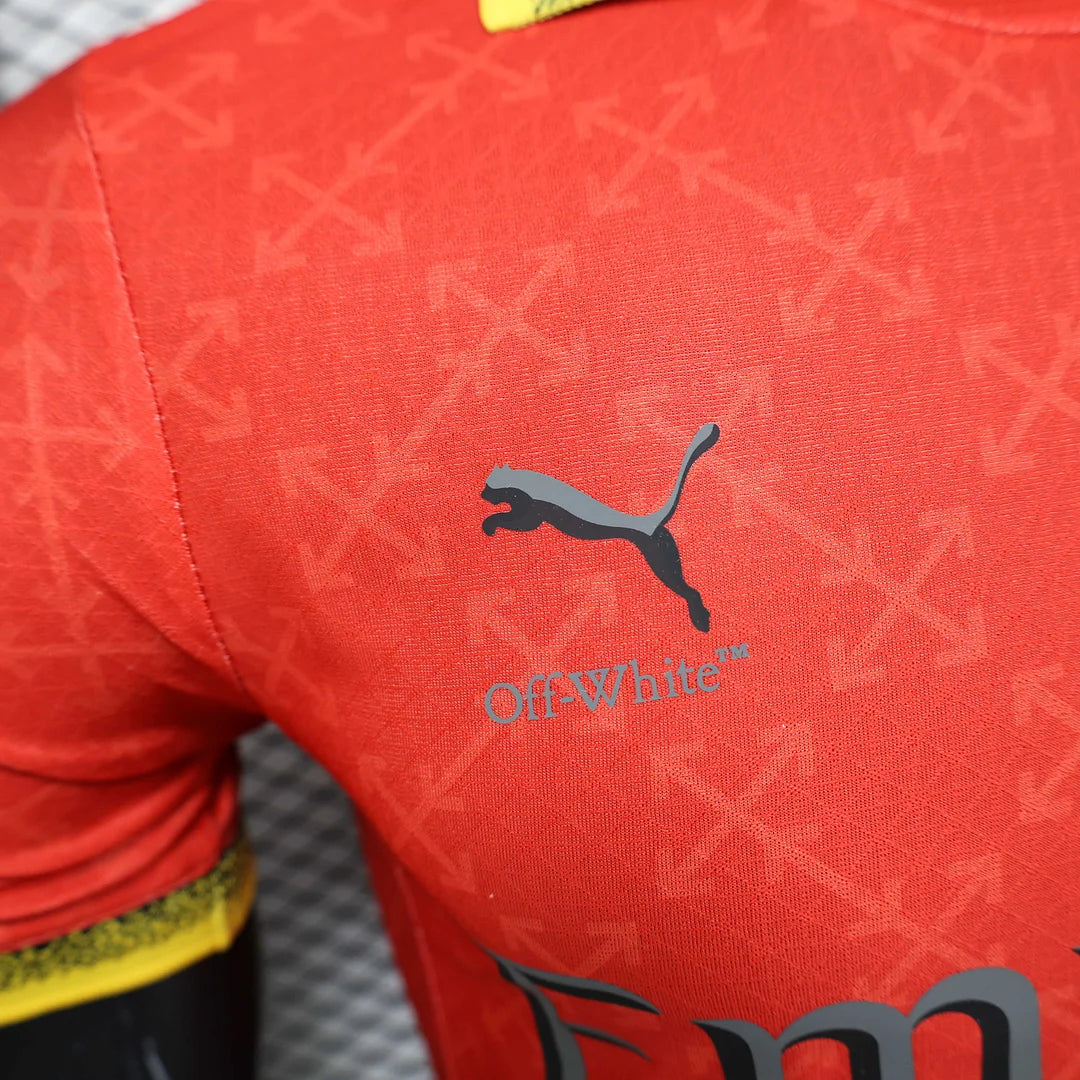 2025/2026 Player Version AC Milan Co-Branded Edition 02 Red Football Jersey 1:1