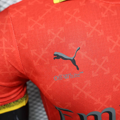 2025/2026 Player Version AC Milan Co-Branded Edition 02 Red Football Jersey 1:1