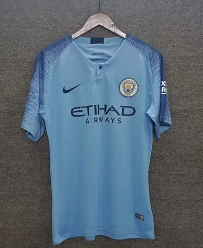 2018-2019 Retro Manchester City Home Football Shirt 1:1