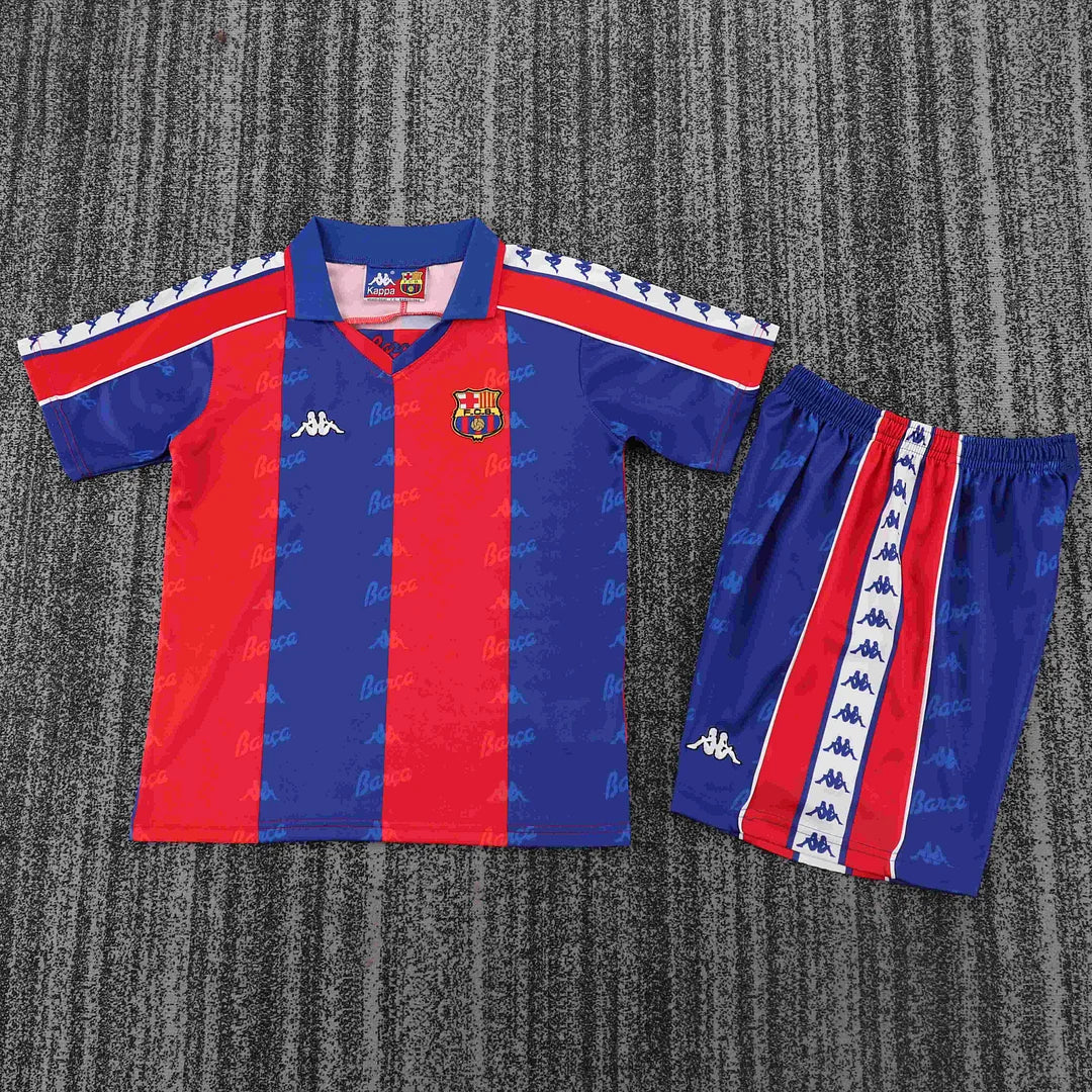 1992-1995 Retro Barcelona Home Football Shirt 1:1 Kids Size
