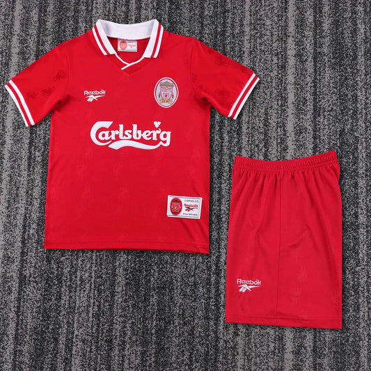 1996-1997 Retro Liverpool Home Football Jersey 1:1 Kids Size