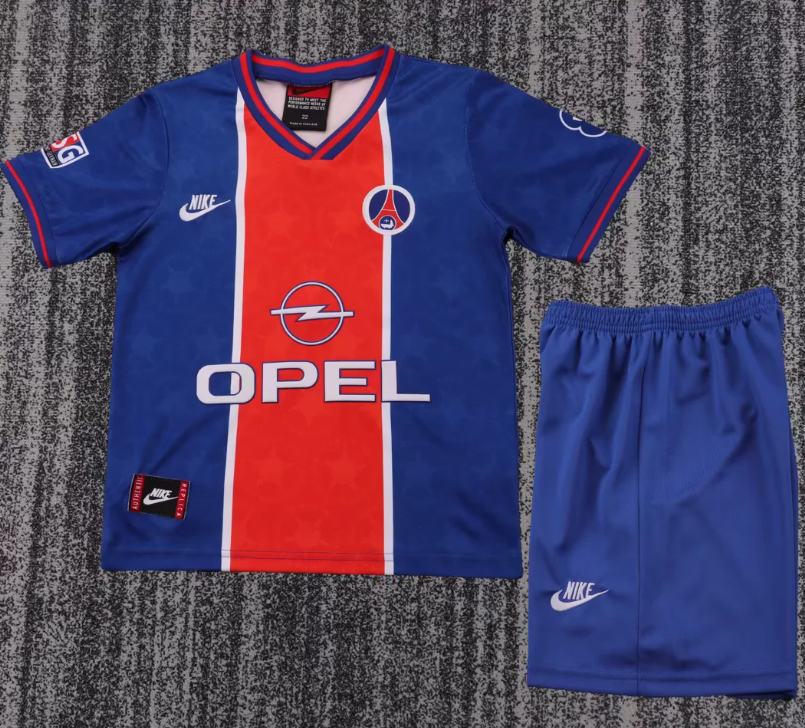 1995/1996 Retro Psg Paris Saint-Germain Home Football Shirt 1:1 Kids Size