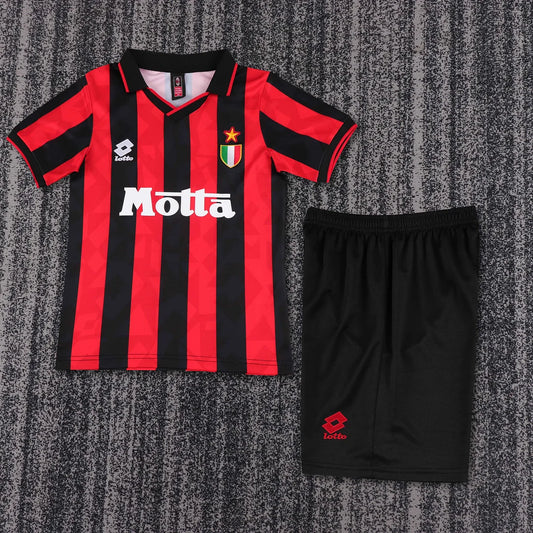 1993-1994 Retro AC Milan Home Football Shirt 1:1 Kids Size