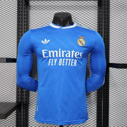 2025/2026 Long Sleeve Player Version Real Madrid Third Away Football Jersey 1:1
