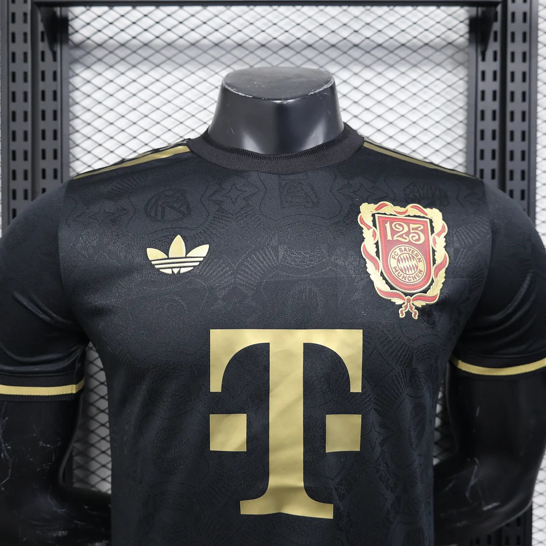 2025/2026 Player Version Bayern Munich 125th Anniversary Black Soccer Jersey 1:1