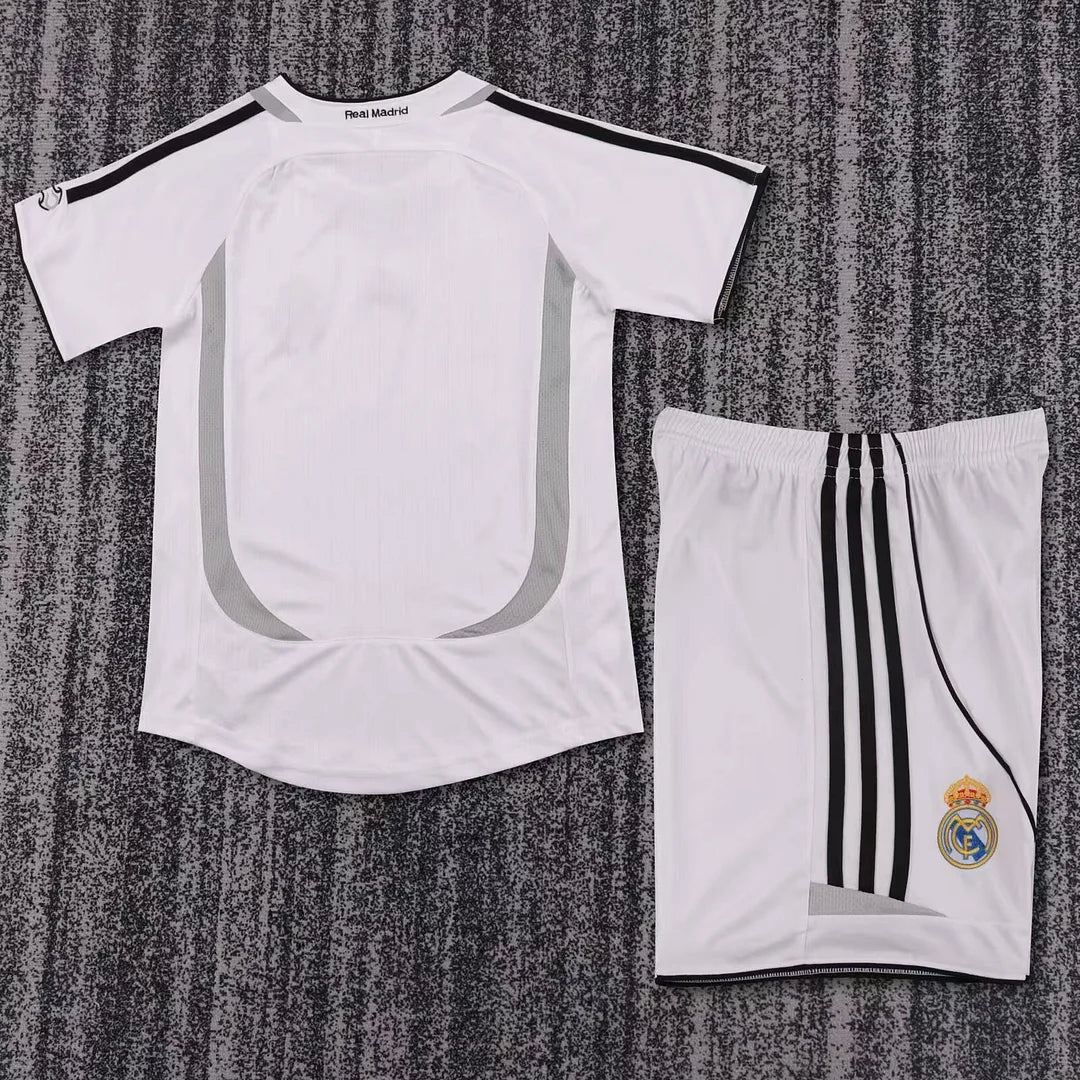 2006-2007 Retro Real Madrid Home Football Shirt 1:1 Kids Size