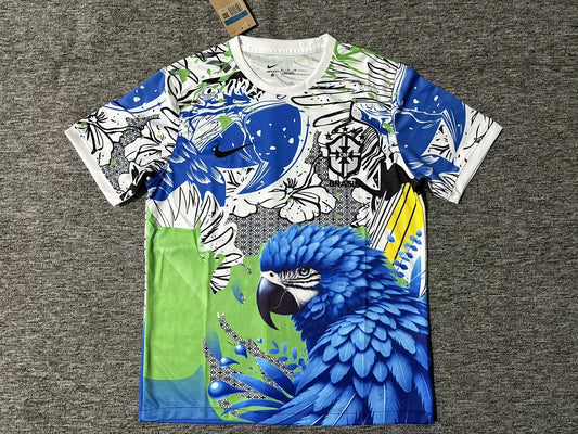 2025/2026 Brazil Parrot blue and green Football Shirt 1:1