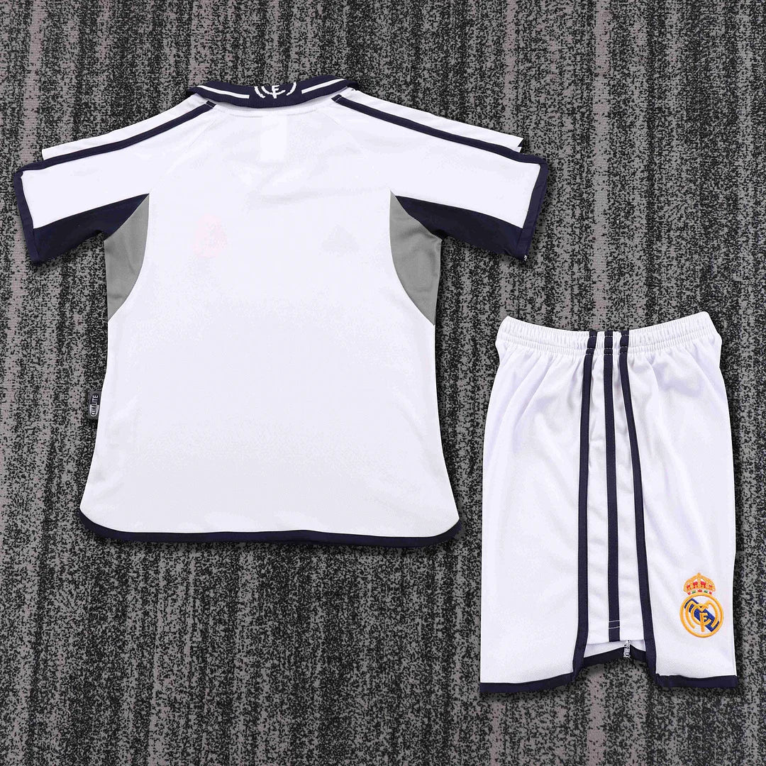 2000-2001 Retro Real Madrid Home Football Shirt 1:1 Kids Size