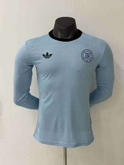 2025/2026 Player Version Long Sleeve Germany 125th Anniversary Edition Blue Football Shirt 1:1