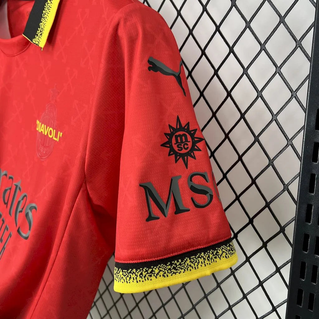 2025/2026 AC Milan Co-Branded Edition Red Football Jersey 1:1