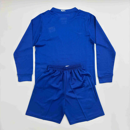 2008/2009 Retro Long Sleeve Manchester United Third Away Football Shirt 1:1 Kids Size