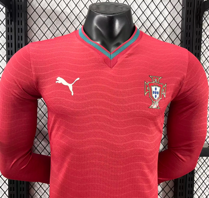 2026 Long Sleeve Player Version Portugal Home Football Jersey 1:1