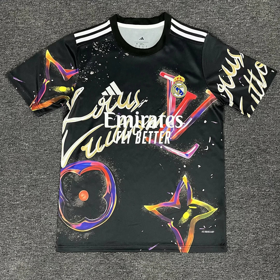 2025/2026 Real Madrid Special Edition Black and red Football Jersey 1:1