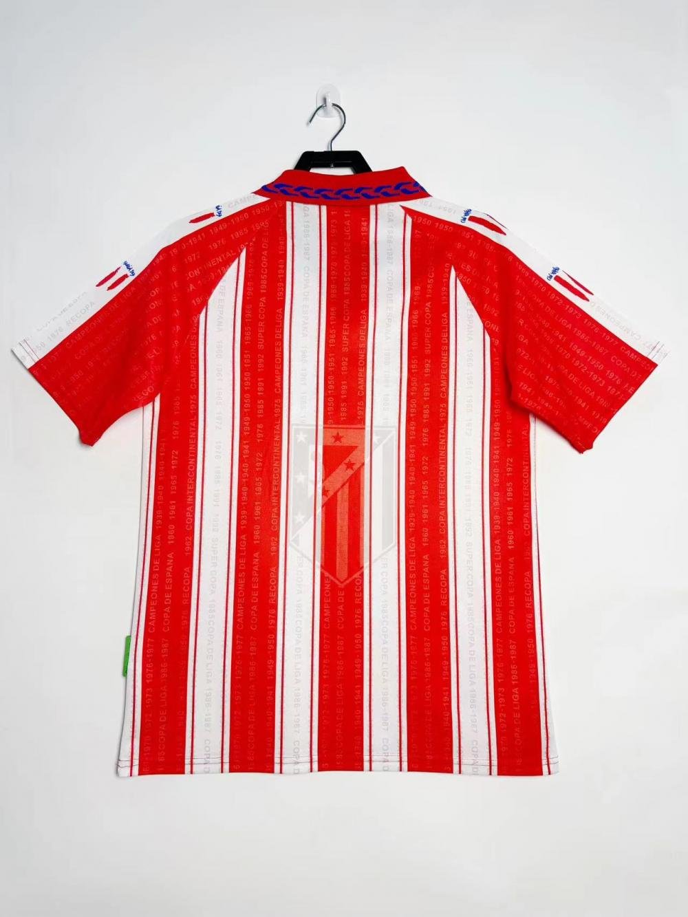 1995/1996 Retro Atletico Madrid Home Soccer Jersey 1:1