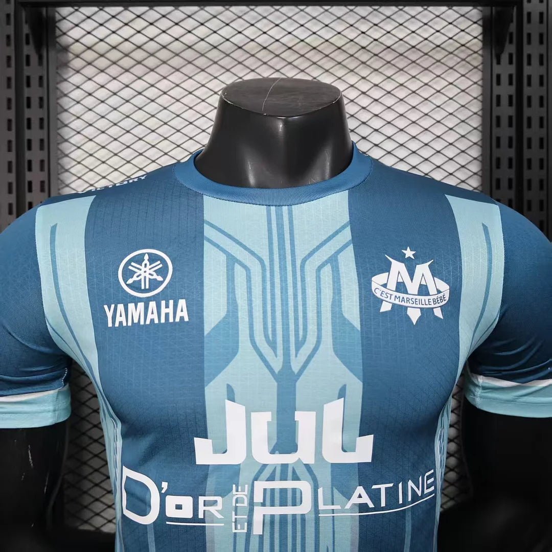 2025/2026 Player Version Olympique de Marseille Special Edition Upper Blue Football Jersey 1:1
