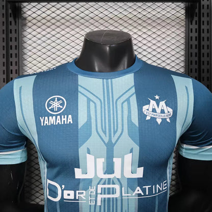 2025/2026 Player Version Olympique de Marseille Special Edition Upper Blue Football Jersey 1:1