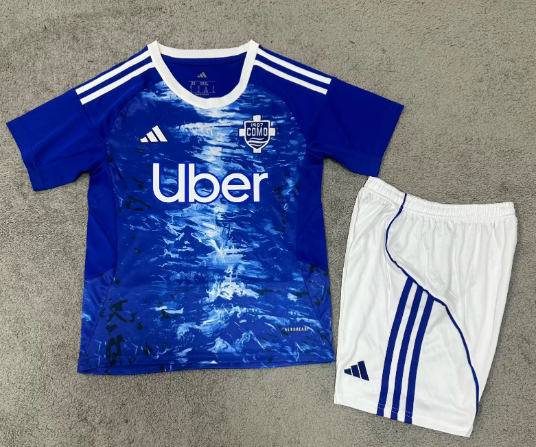 2025/2026 Como Home Football Shirt 1:1 Kids Size