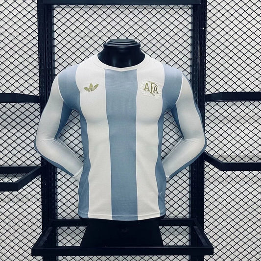 2025/2026 Long Sleeves Player Version Argentina 50th Anniversary Edition Football Jersey 1:1