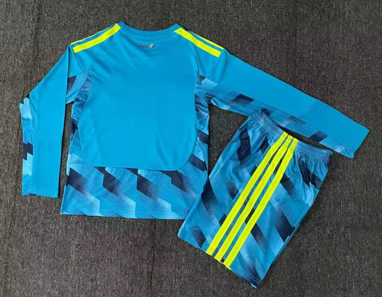 2026 Long Sleeve Spain Goalkeeper Football Shirt 1:1 Kids Size