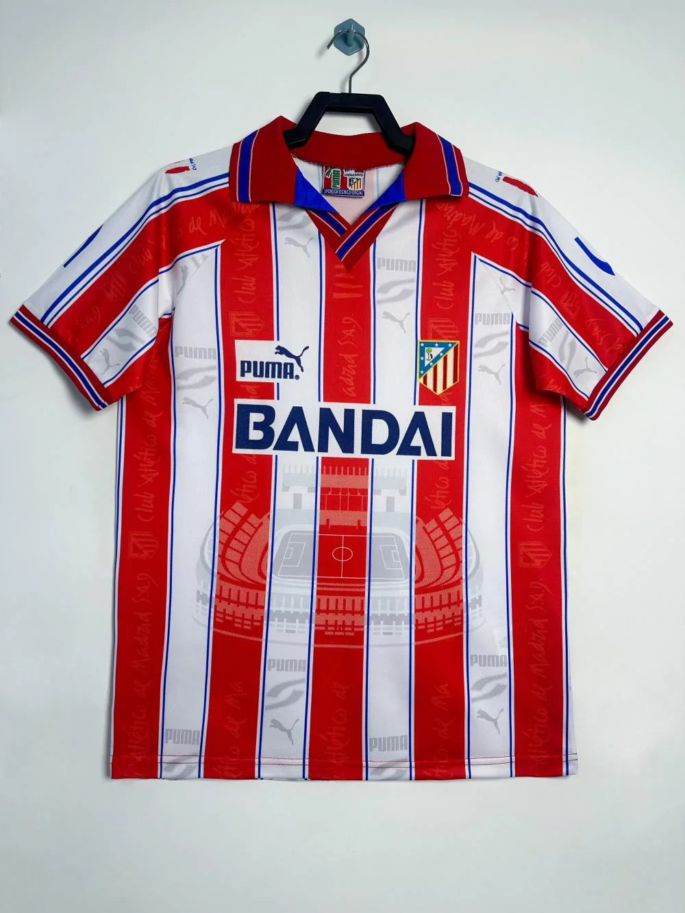 1996-1997 Retro Atletico Madrid Home Soccer Jersey 1:1